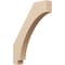 Ekena Millwork 3-inch W x 18-inch D x 24-inch H Imperial Rough Cedar Woodgrain TimberThane Knee Brace, Primed BRCUR03X18X24IMPRCPR - alternate 1